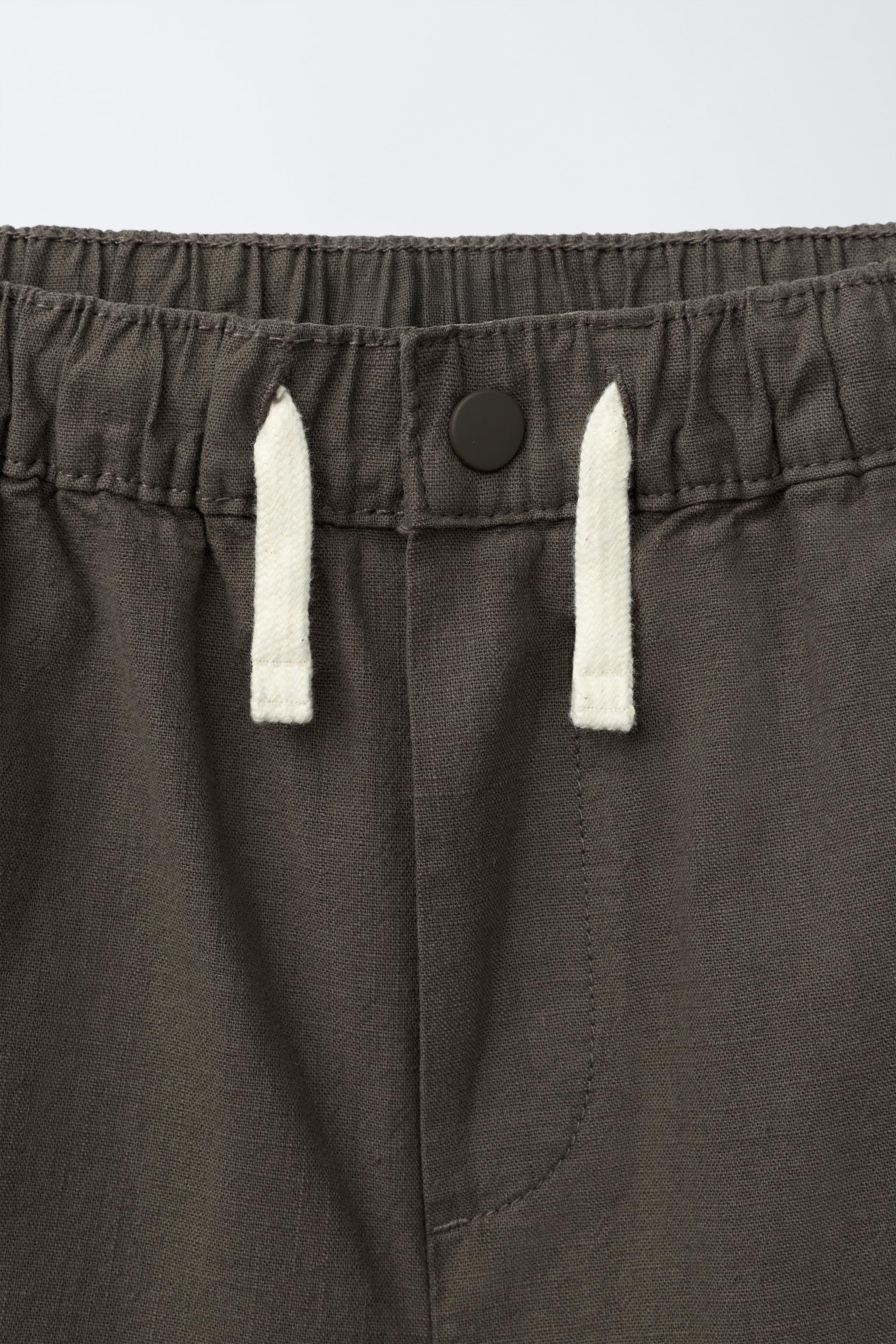 COTTON ELASTIC WAIST SHORTS